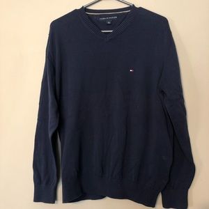 Tommy Hilfiger Navy V-neck Sweater